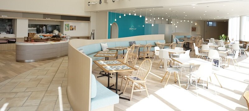 yamagataBPOpark_ARCHcafe_triming 山形BPO, カフェテリア, ARCH0138°